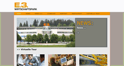 Desktop Screenshot of e3wirtschaftspark.com
